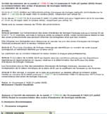 Arrêté N° 1796-03 du 21 Juillet 2005